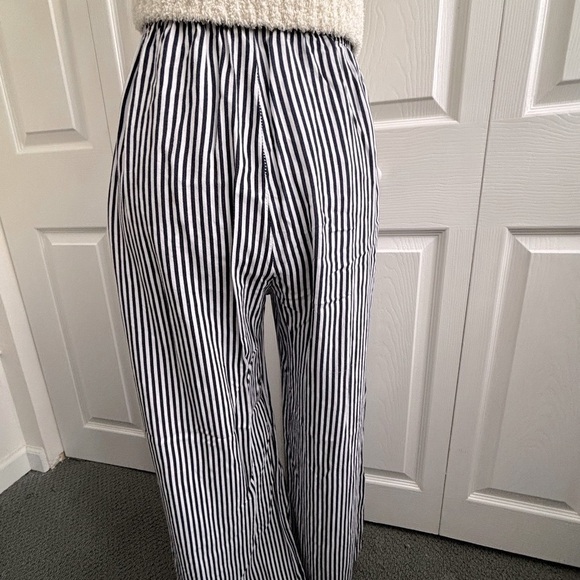 SEE YOU MONDAY Striped High-Waisted Wide-Leg Pants/ Trousers - Picture 4 of 5